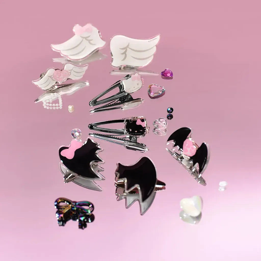 Fillimilli Hair Clip Set Angel Hello Kitty 4pcs