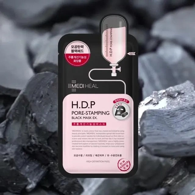 Mediheal美迪惠尔HDP毛孔紧致黑炭面膜 1片