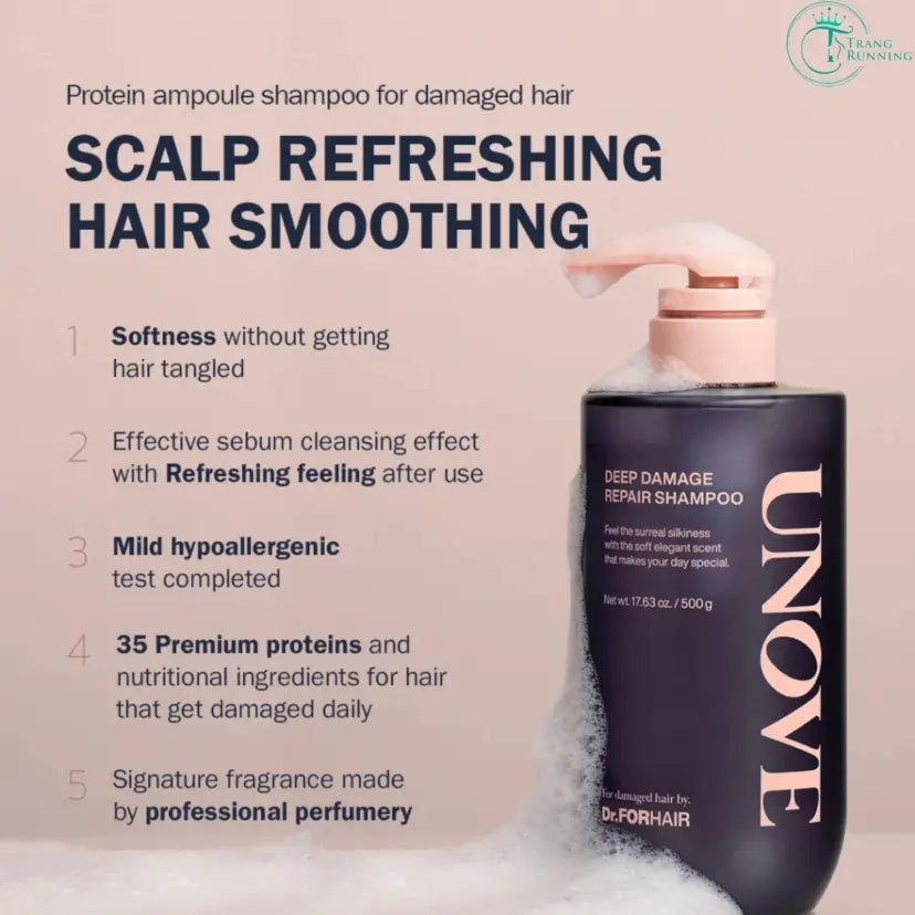 Unove x The Powerpuff Girls Deep Damage Repair Shampoo Sweet Breeze 500ml