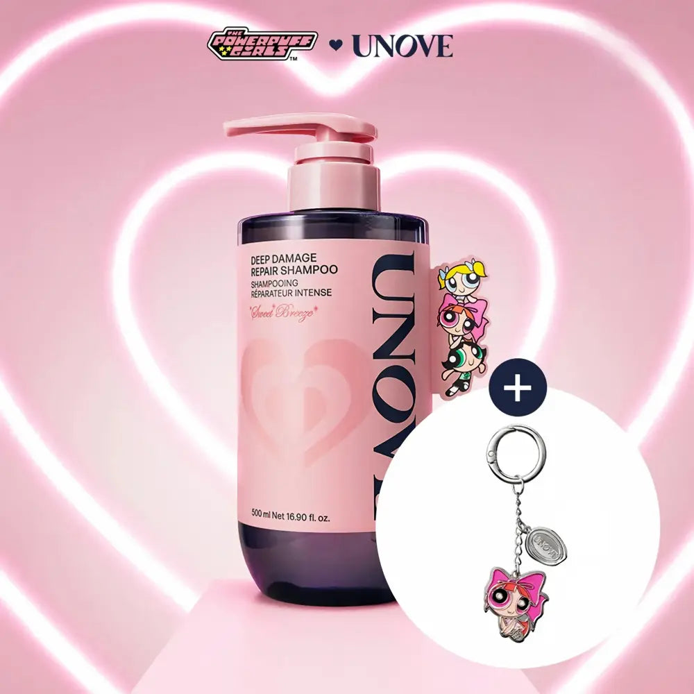 Unove x The Powerpuff Girls Deep Damage Repair Shampoo Sweet Breeze 500ml