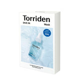 Torriden桃瑞丹低分子5D玻尿酸补水面膜保湿舒缓修护贴 10片