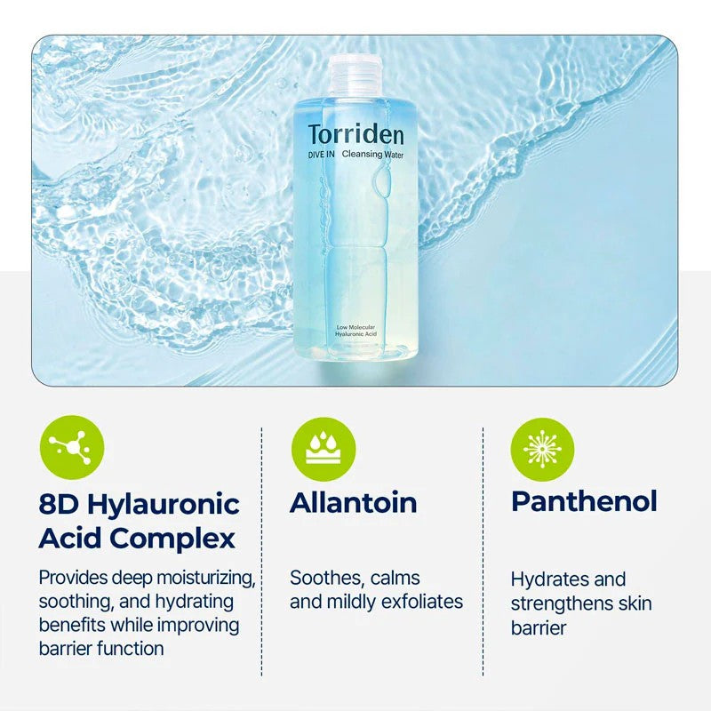 Torriden桃瑞丹低分子玻尿酸爽肤水清爽舒缓 300ml