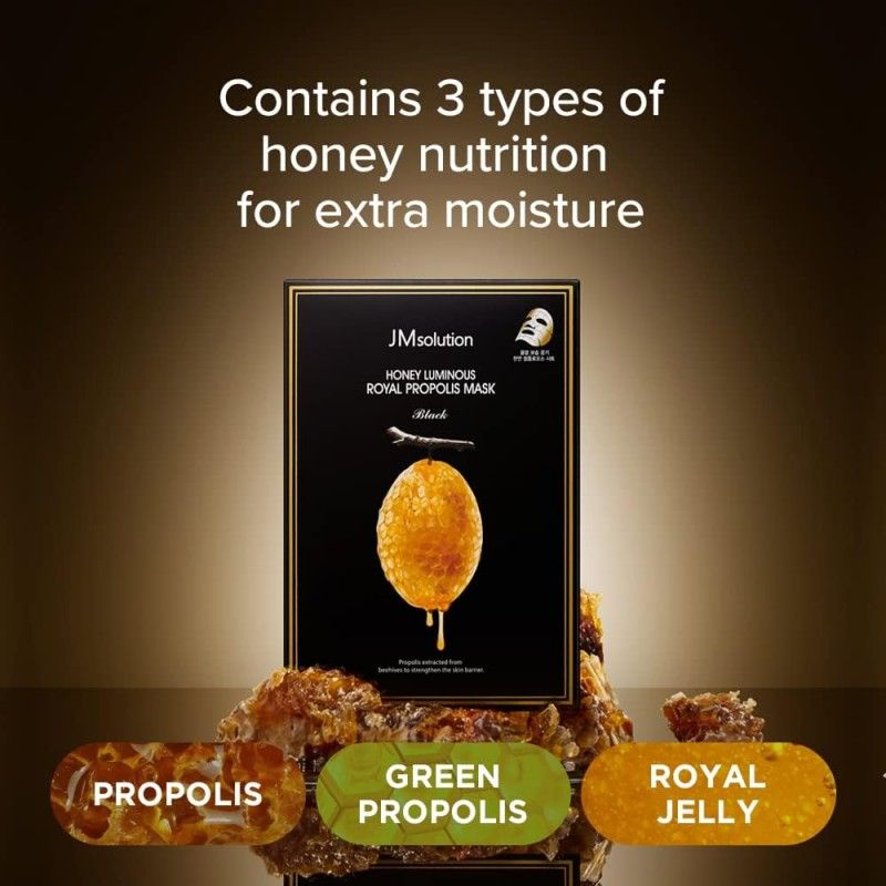 JM Solution Honey Luminous Royal Propolis Mask 10pcs