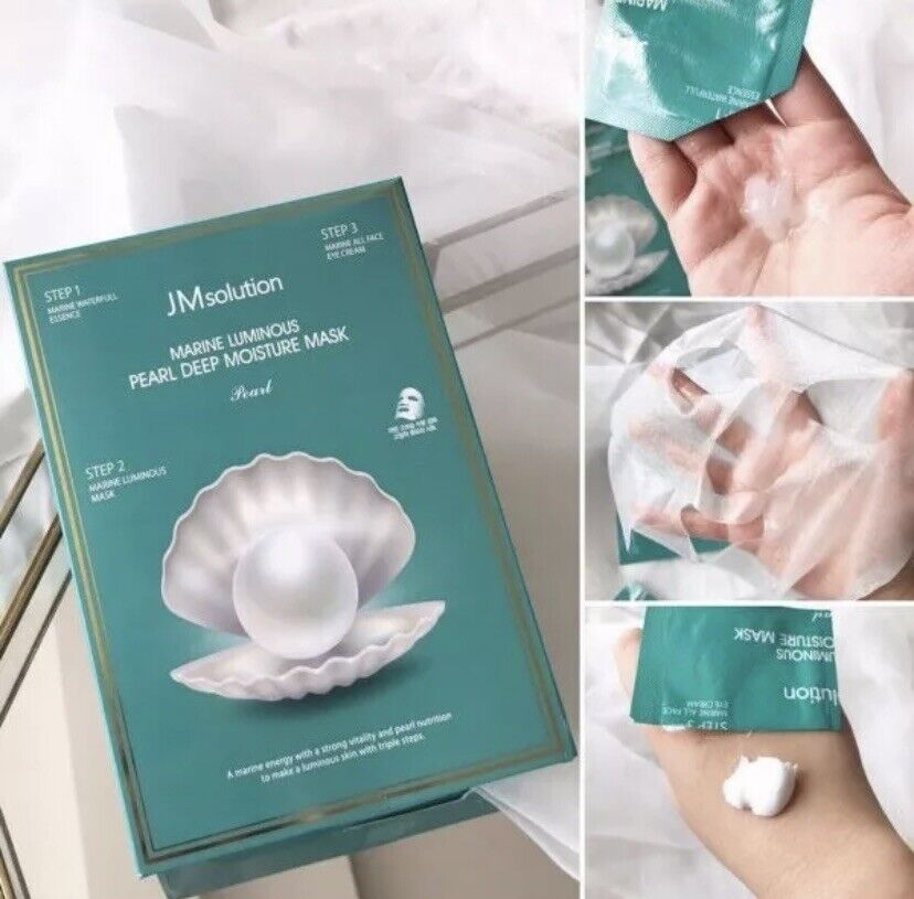 JM Solution珍珠美白三部曲面膜保湿亮白 10片
