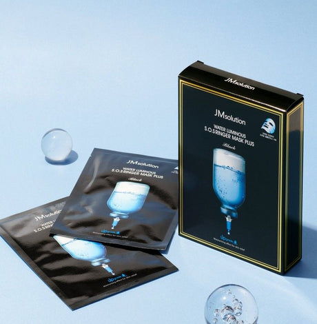 JM Solution Water Luminous SOS Ringer Mask Black 10pcs