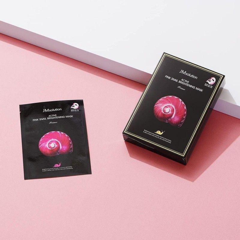 JM Solution Active Pink Snail Brightening Mask Prime 10pcs