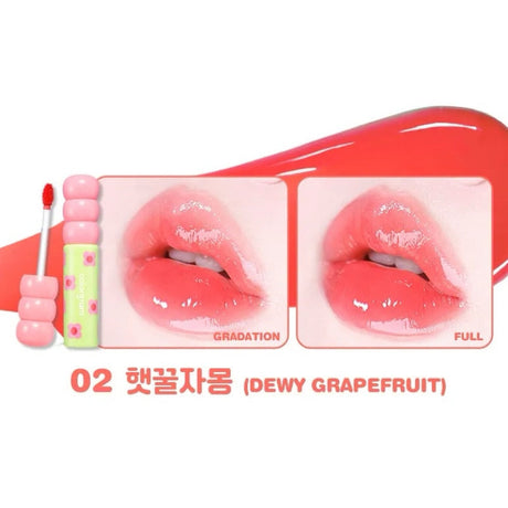 Colorgram糖葫芦唇釉滋润水光#02 Dewy Grapefruit