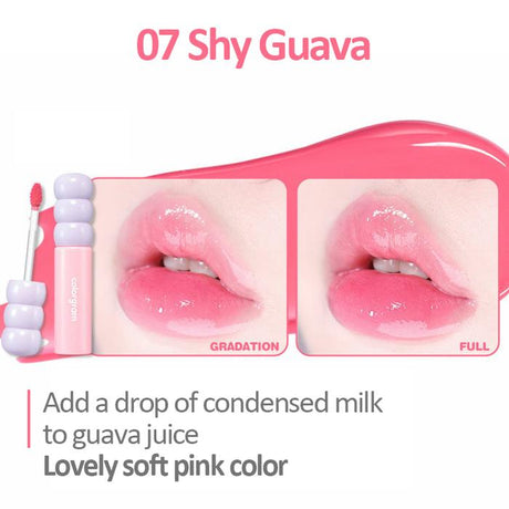 Colorgram糖葫芦唇釉镜面水光#07 Shy Guava
