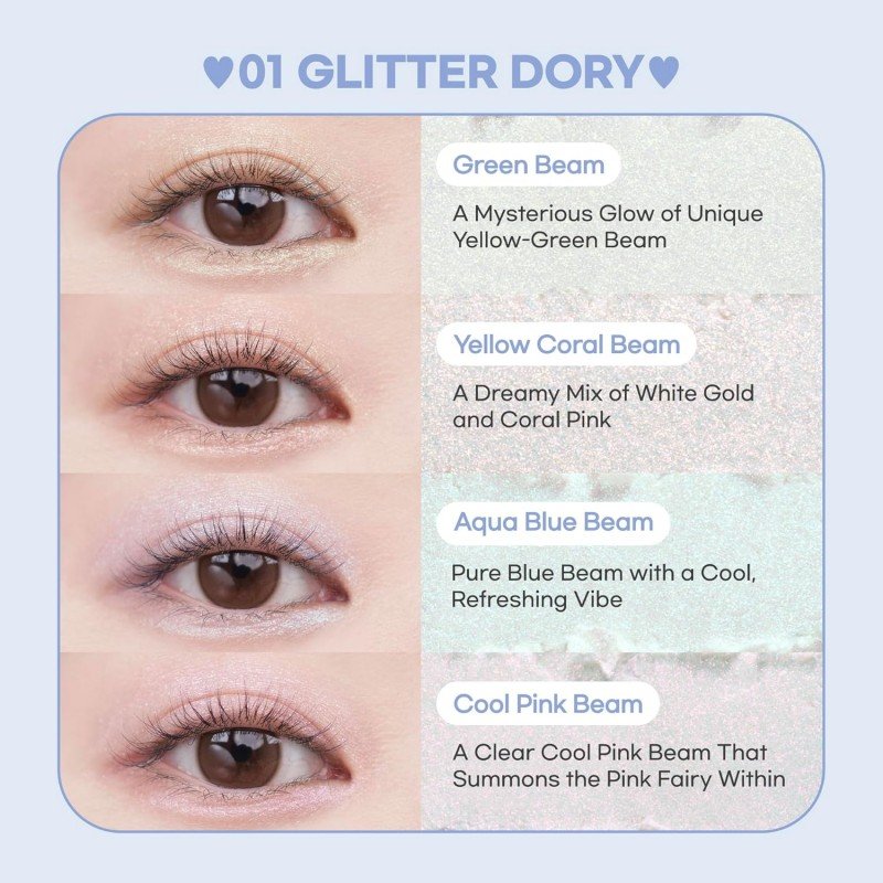 Colorgram口袋系列四色眼影盘#01 Glitter Dory