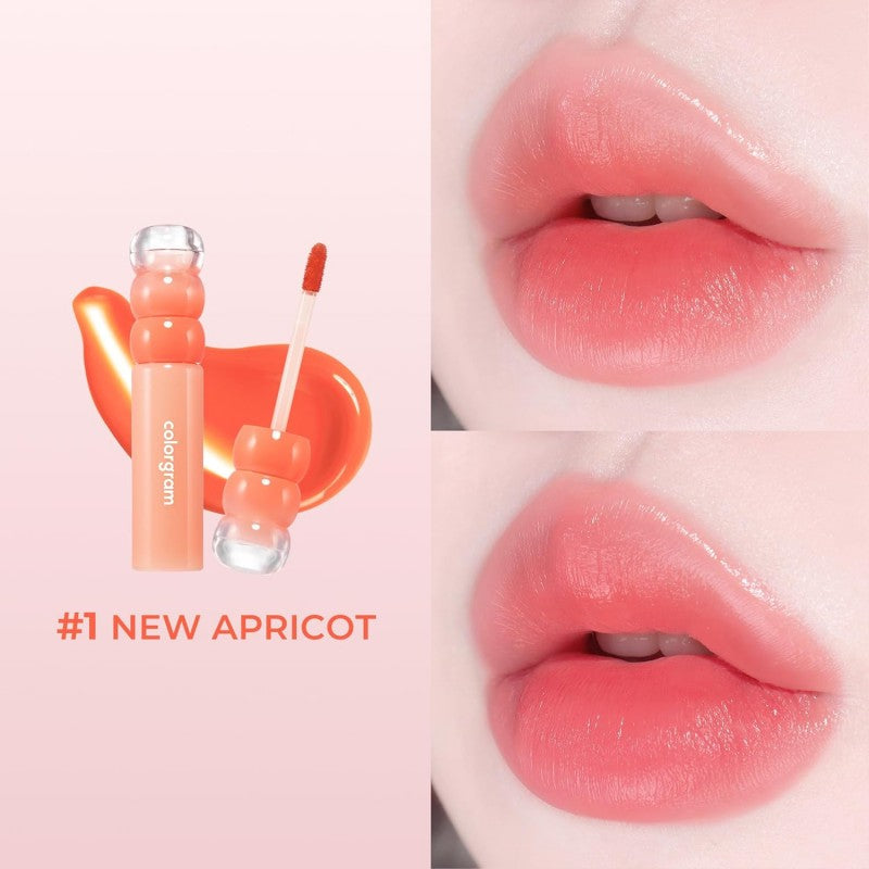 Colorgram糖葫芦Fruity Water水润唇釉#01 New Apricot