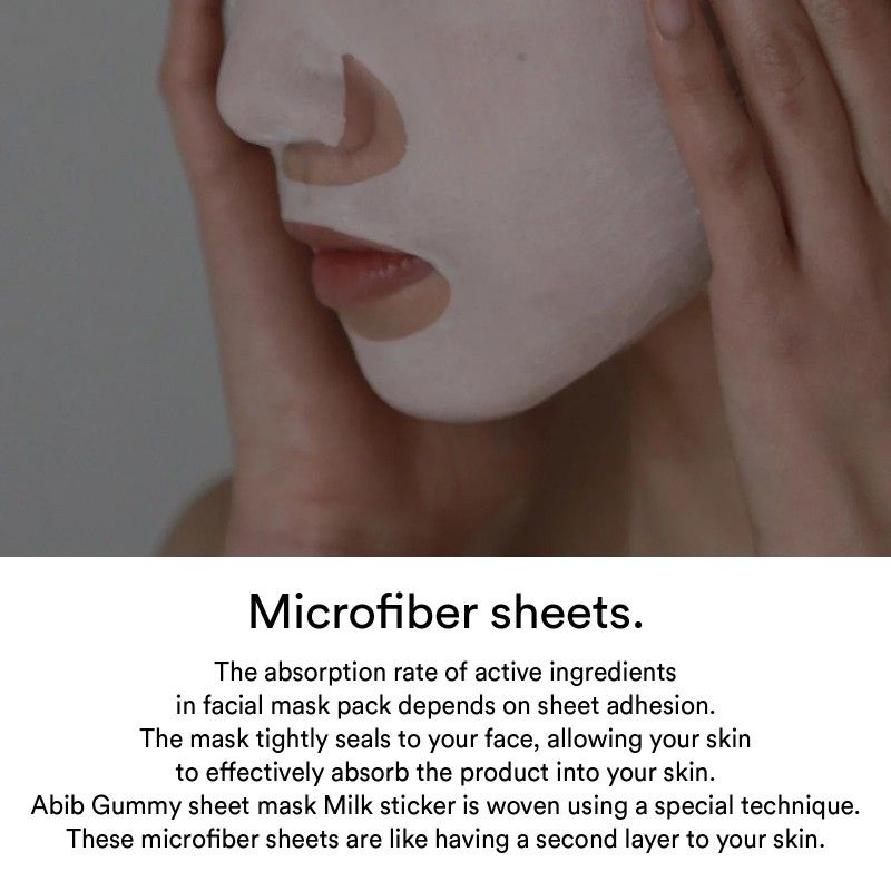 Abib Gummy Sheet Mask Milk Sticker 10pcs