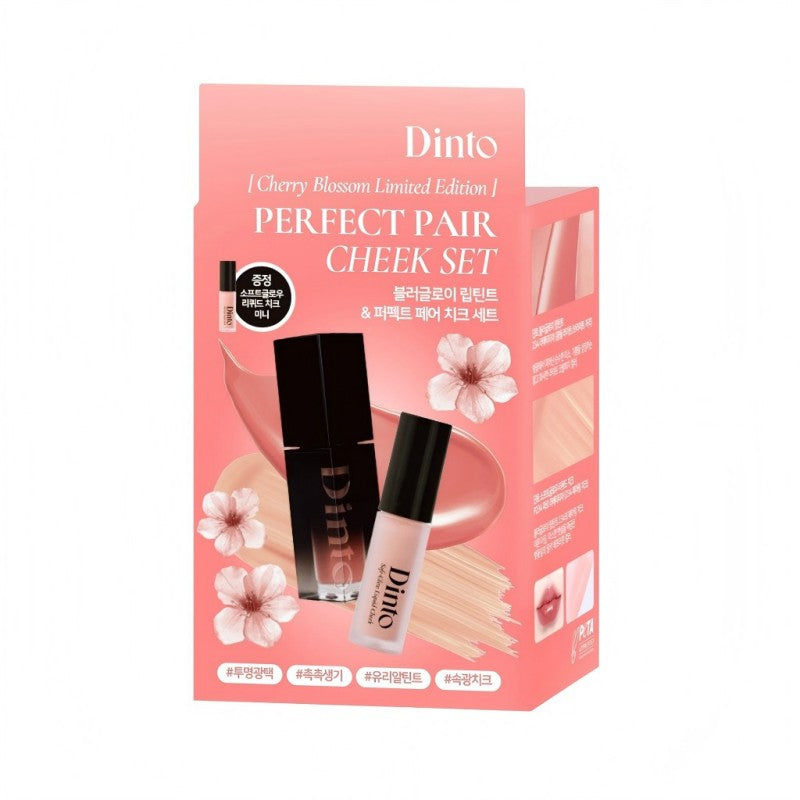 Dinto Blur Glowy Lip Tint #234 Laetitia + Soft-Glow Liquid Cheek #P234