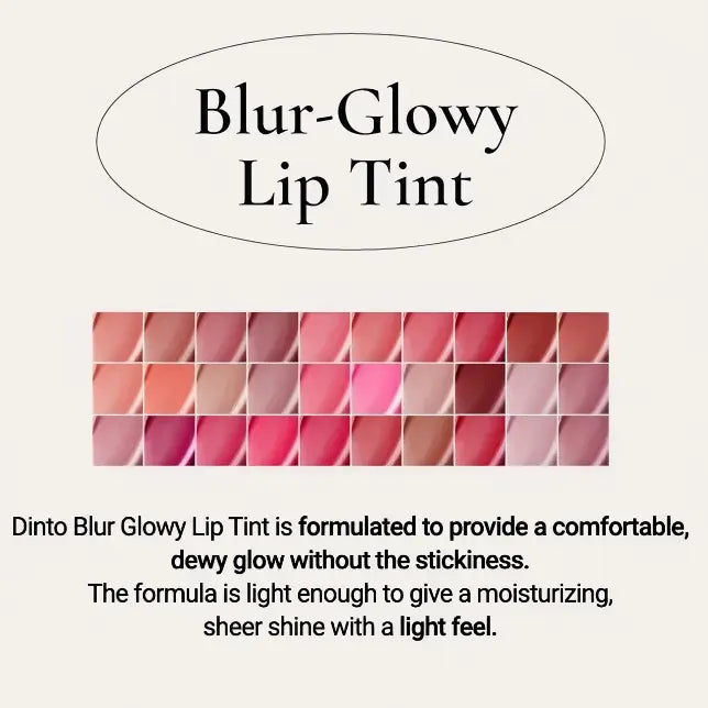 Dinto Blur Glowy Lip Tint #231 Anima Fortis + Perfect Pair Cheek #P231