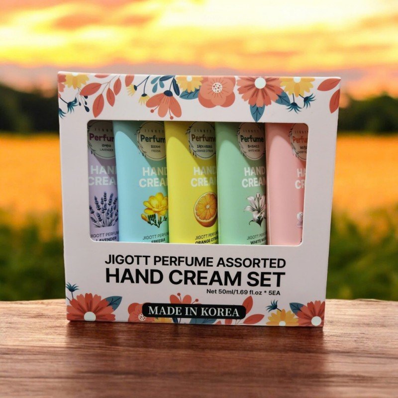 Jigott花果香氛护手霜礼盒 50ml*5