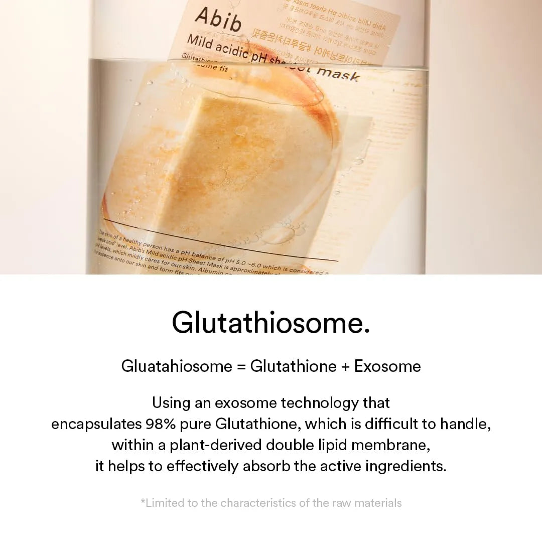 Abib Mild Acidic pH Glutathiosome Fit Sheet Mask 10pcs