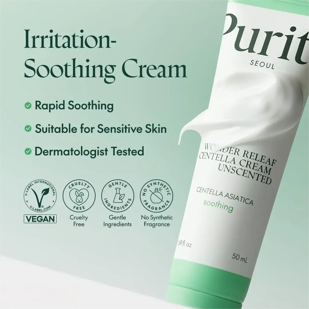 Purito积雪草无香修护面霜 50ml