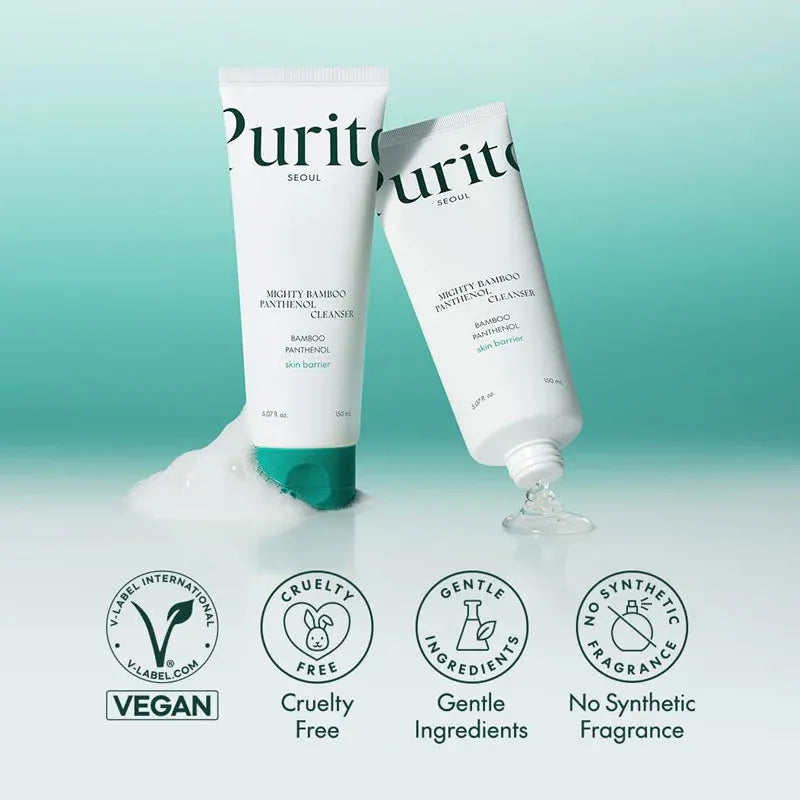 Purito强效竹萃泛醇洁面乳 150ml