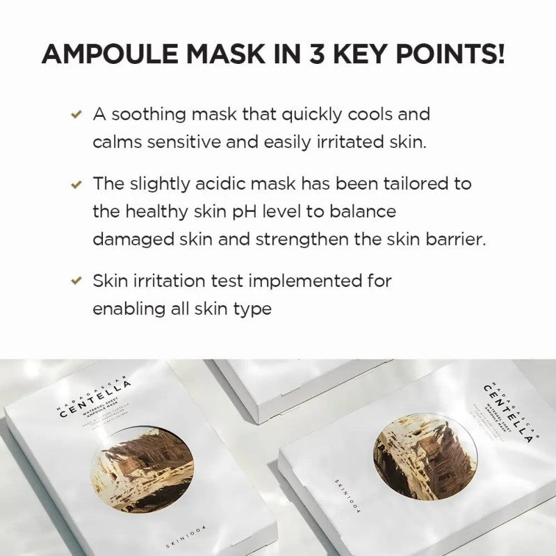 Skin1004 Madagascar Centella Watergel Sheet Ampoule Mask 25ml*1pcs