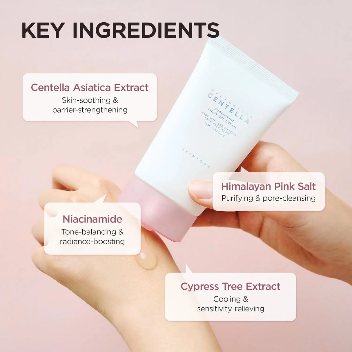 Skin1004理肤天使马达加斯加积雪草轻盈凝胶面霜 75ml