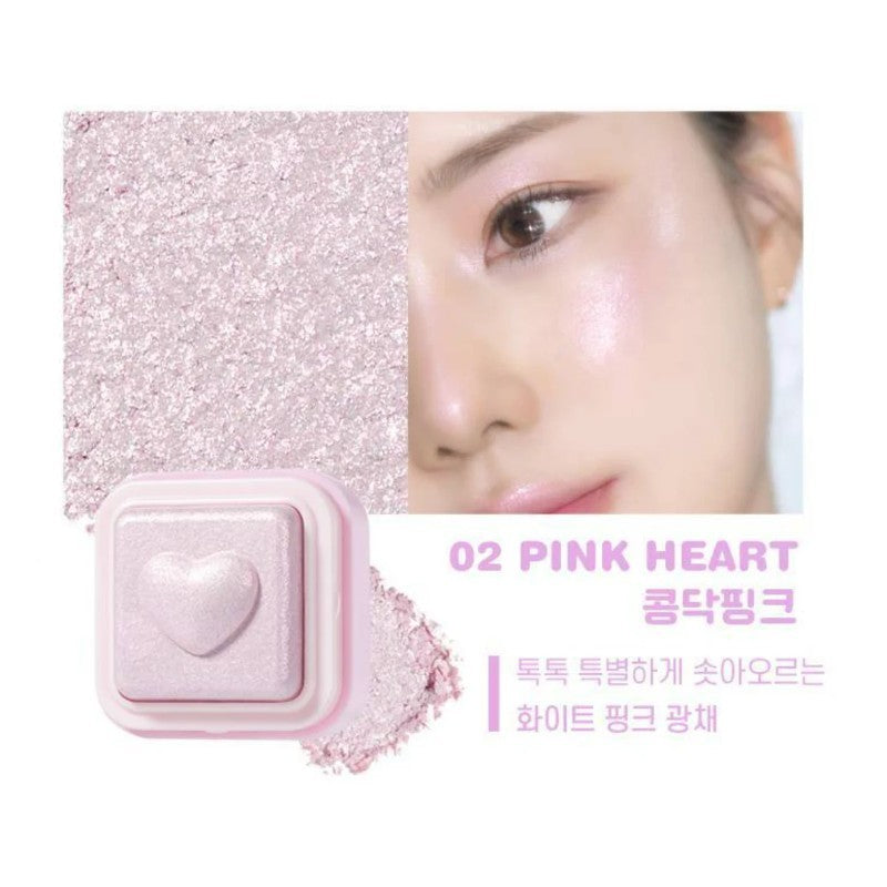 Colorgram爱心高光小方块#02 Pink Heart