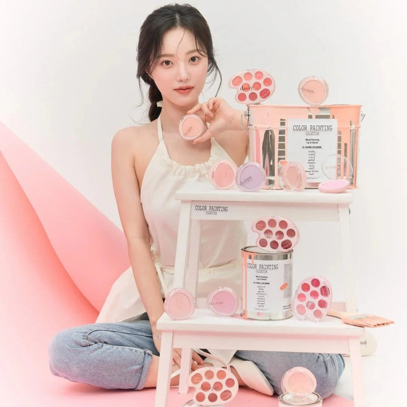 Dasique Mood Painting Lip & Cheek Palette #02 Coral Coloring