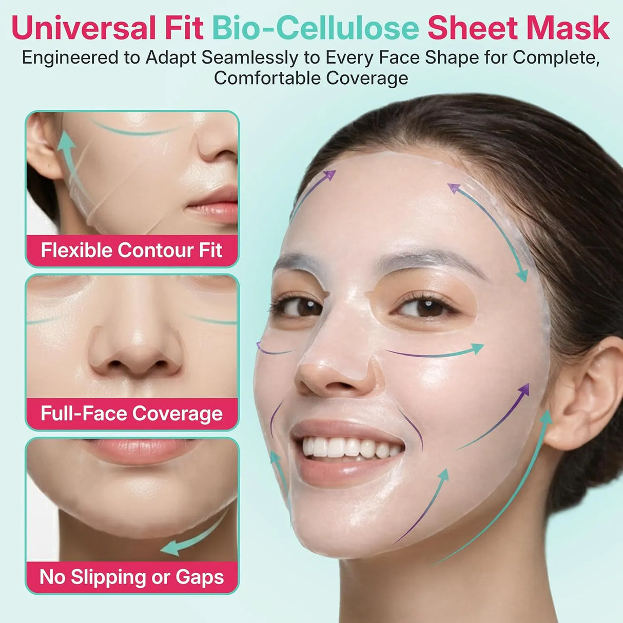 B:VID In & Out Facial Mask 5+1pcs