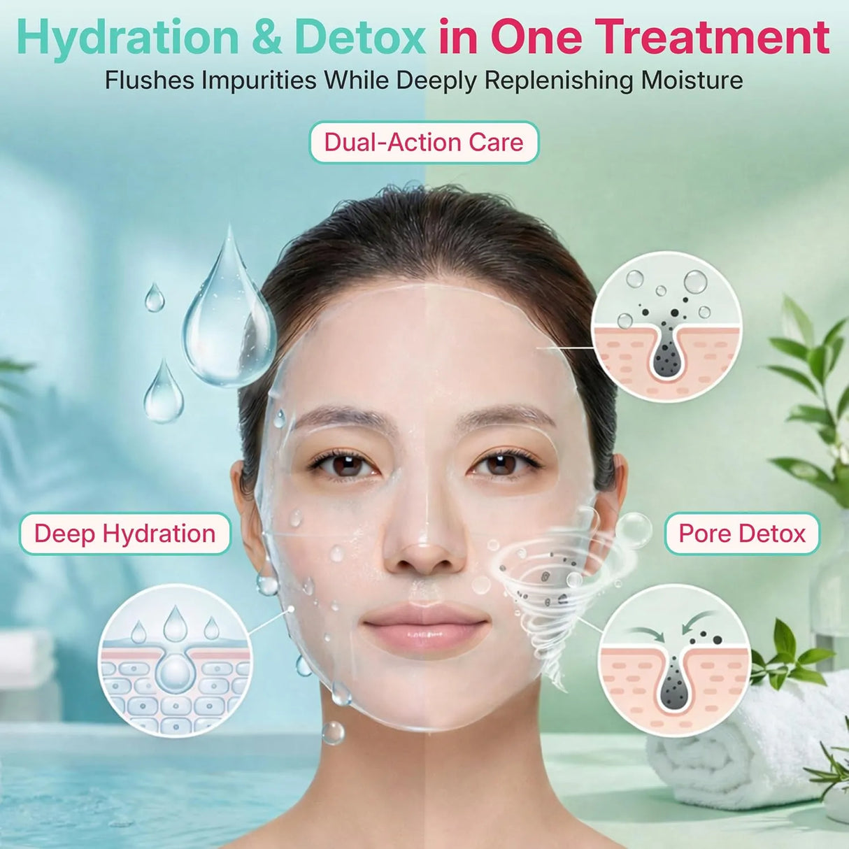 B:VID In & Out Facial Mask 5+1pcs