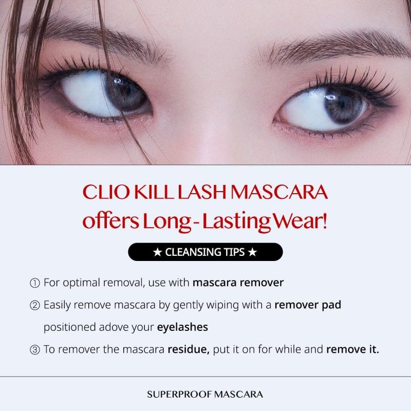 Clio Kill Lash Superproof Mascara #02 Volume Curling Black