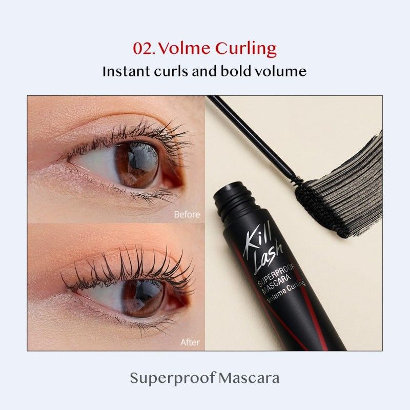 Clio Kill Lash Superproof Mascara #02 Volume Curling Black