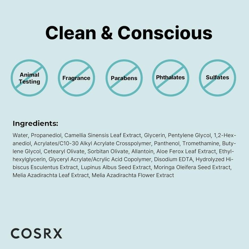 Cosrx绿茶芦荟舒缓凝胶乳霜清爽控油 50ml