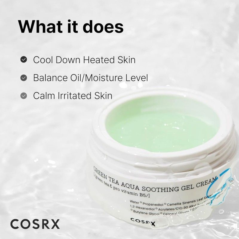 Cosrx Hydrium Green Tea Aqua Soothing Gel Cream 50ml