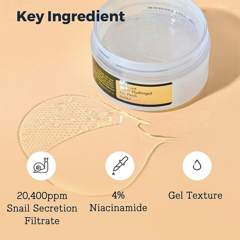 Cosrx Advanced Snail Hydrogel Eye Patch 60pcs