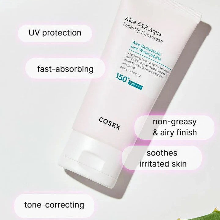 Cosrx Aloe 54.2 Aqua Tone-Up Sunscreen 50ml