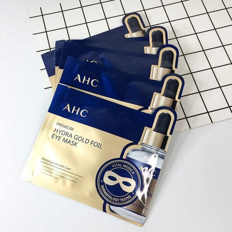 AHC黄金蒸汽眼膜贴发热金箔淡化黑眼圈 5片