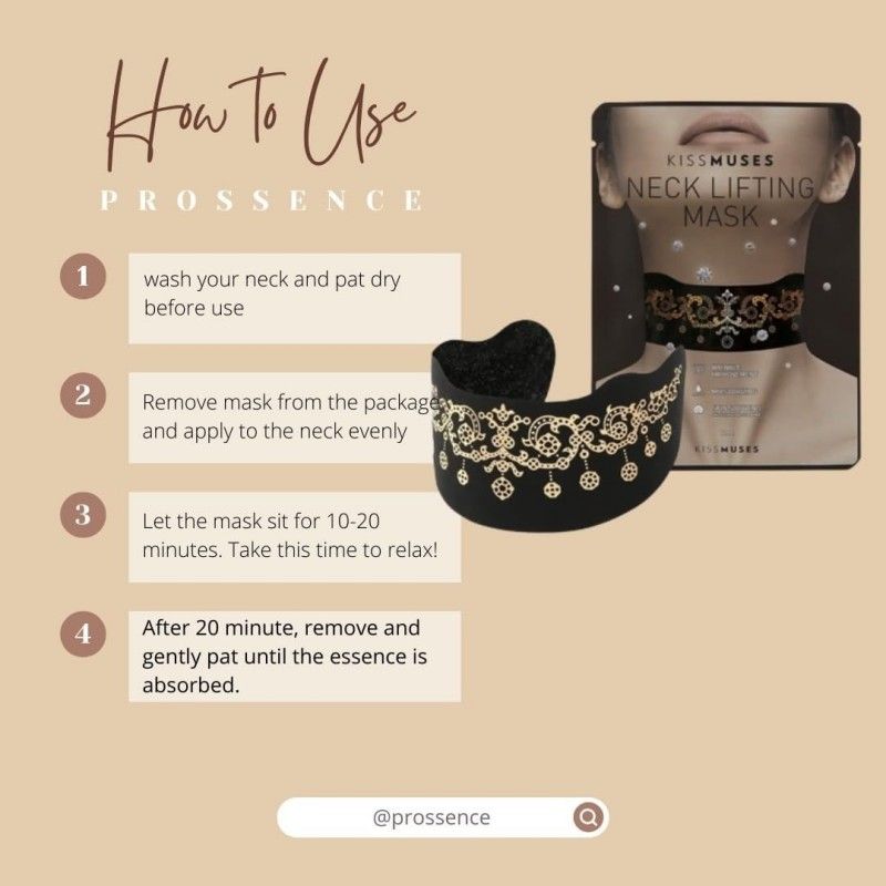 Kiss Muses Neck Lifting Mask 10pcs
