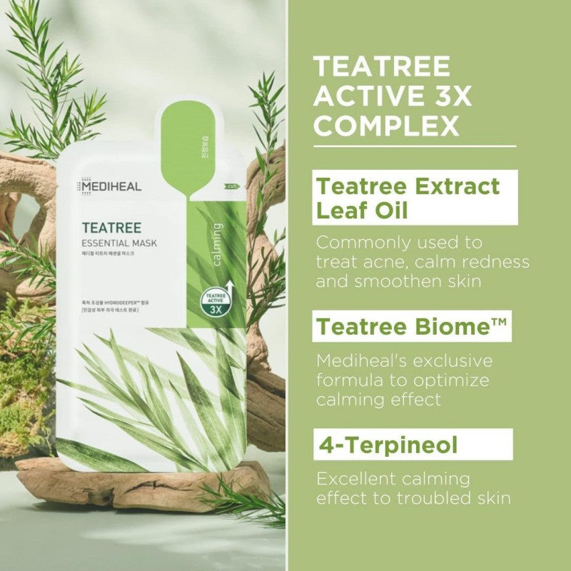 Mediheal Teatree Care Solution Essential Mask 10Pcs