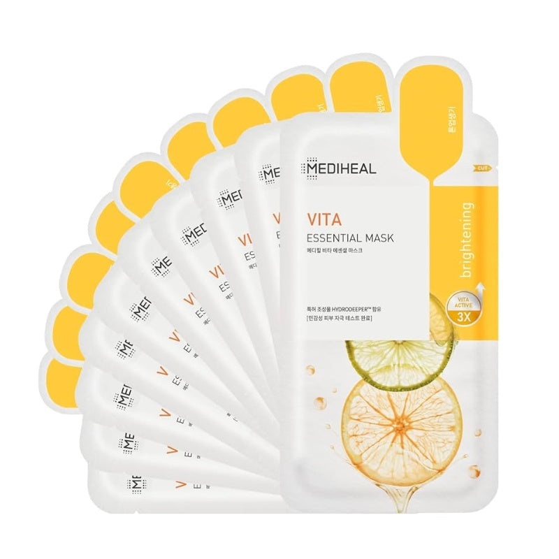 Mediheal美迪惠尔维他命C精华面膜亮白保湿 10片