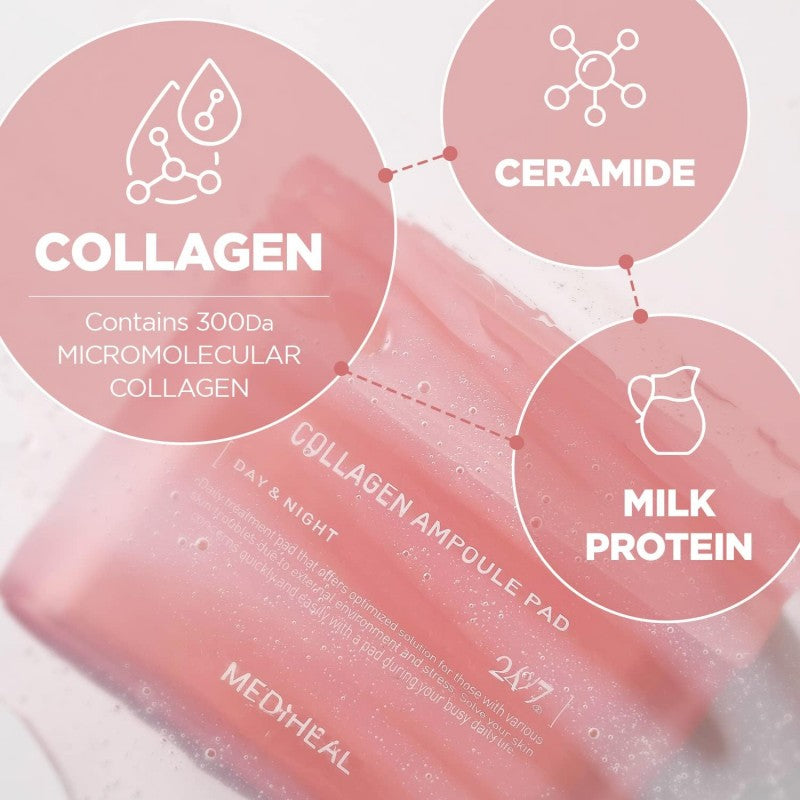 Mediheal Collagen Ampoule Pad 100pcs