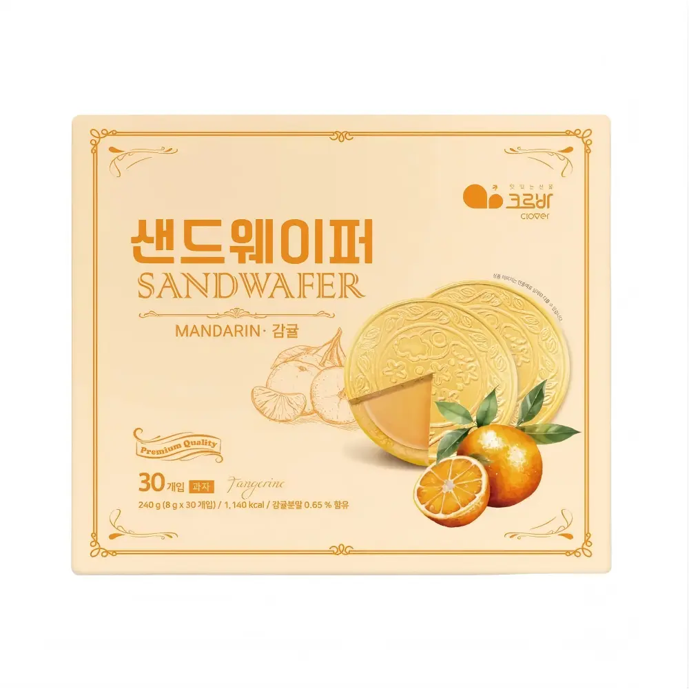 Clover Sand Wafer Tangerine Flavor 30pcs