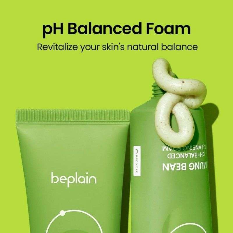 Beplain碧菲音绿豆洗面奶女氨基酸洁面乳 80ml