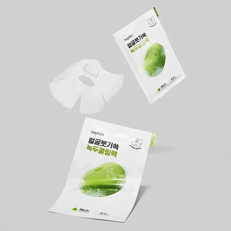 Beplain Mung Bean Cooling & Slim Face Mask 1pcs