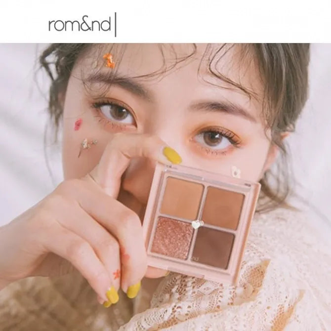 Rom&nd柔魅得四色眼影盘#03干兔尾草