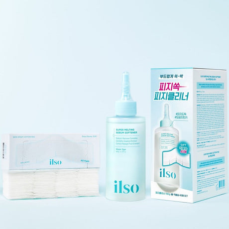 Ilso Super Melting Sebum Softener Pore Cleansing Solution 150ml + Cotton Pad 40pcs