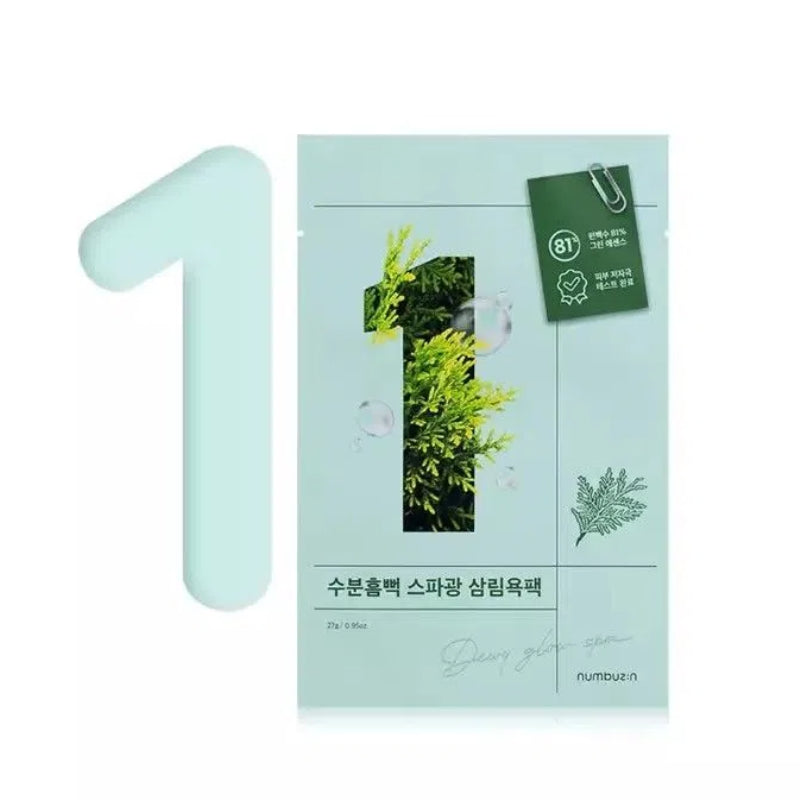 Numbuzin No.1 Dewy Glow Spa Sheet Mask 1pcs