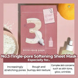 Numbuzin No. 3 Tingle Pore Softening Sheet Mask 1pcs