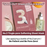 Numbuzin No.3 Tingle-Pore Softening Sheet Mask 4pcs