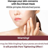 Numbuzin No.3 Tingle-Pore Softening Sheet Mask 4pcs