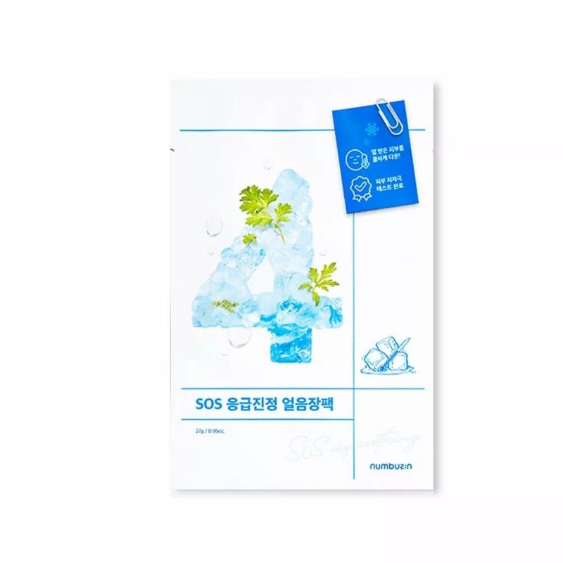 Numbuzin No.4 SOS Icy Soothing Mask 1pcs