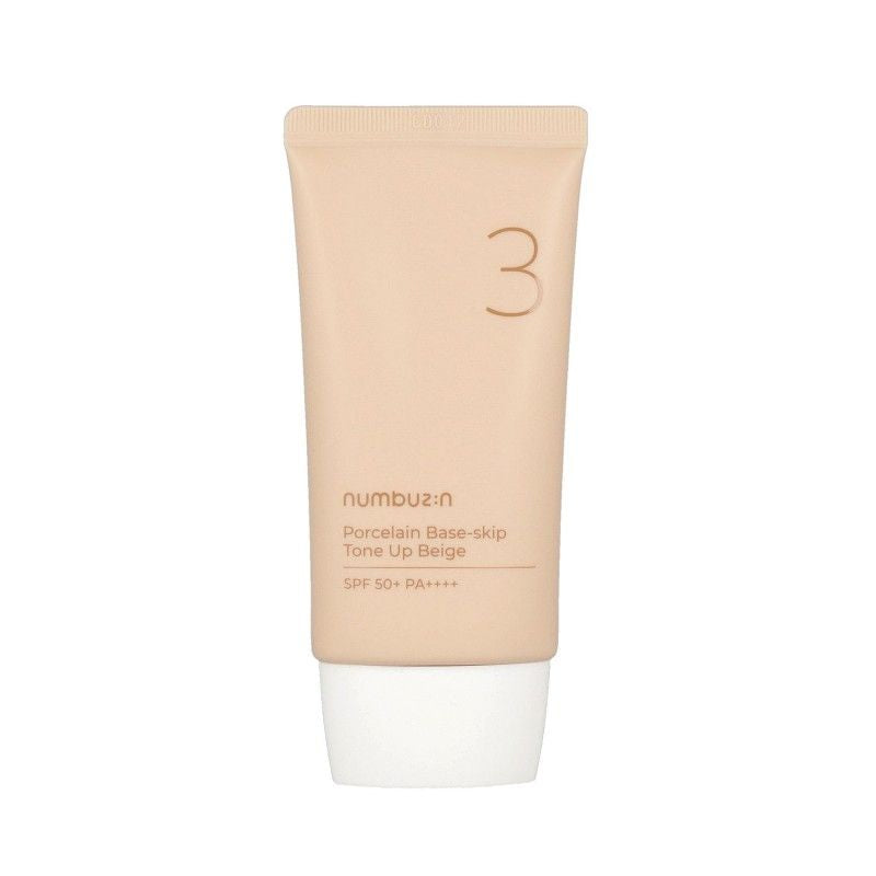 Numbuzin No.3 Porcelain Base Skip Tone Up Beige SPF50+ PA++++ 50ml