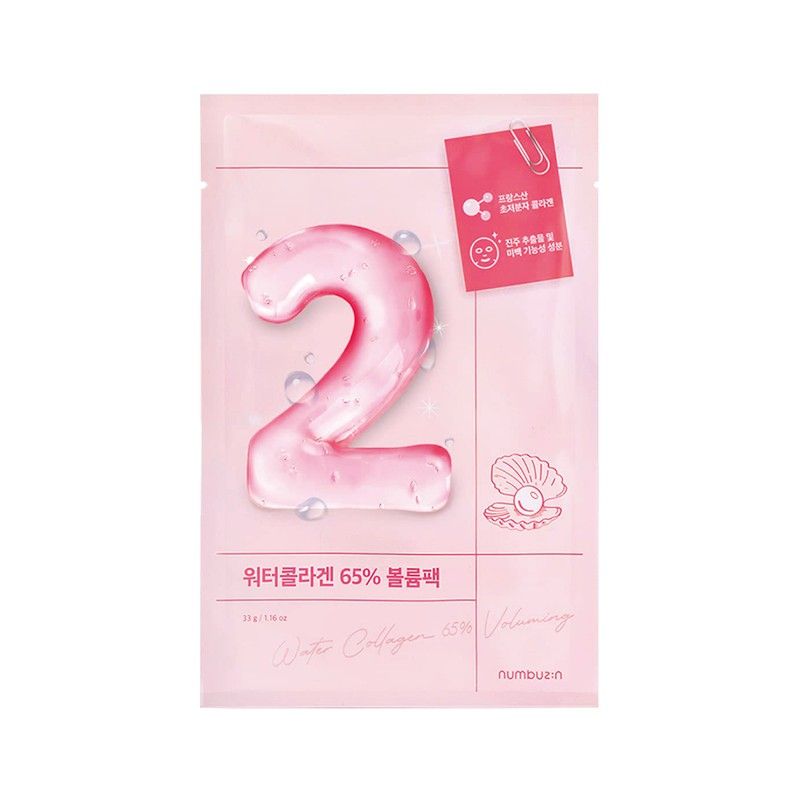 Numbuzin No.2 Water Collagen 65% Voluming Sheet Mask 1pcs